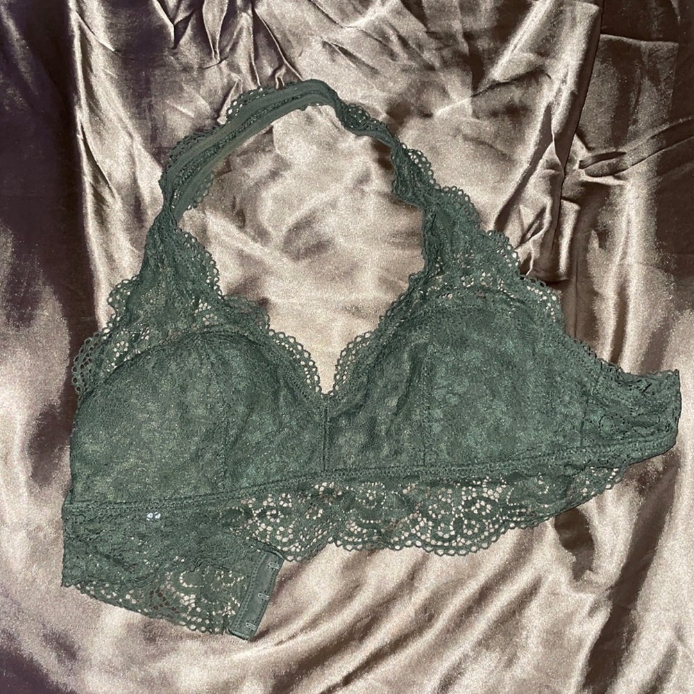 green bralette
